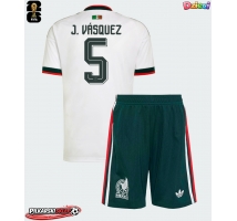 Meksyk Johan Vasquez #5 Koszulka Wyjazdowa dzieci MŚ 2026 Krótki Rękaw (+ krótkie spodenki)